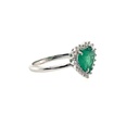 Anillo Esmeralda Corazón - Esm1.26Ct/D 0.05Ct/ OB