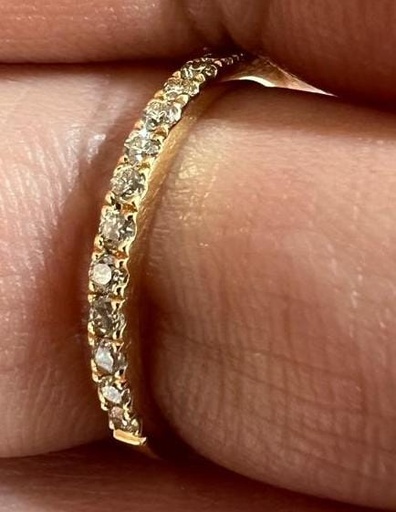 [116] Anillo Diamante Redonda - D 0.192Ct/ OA