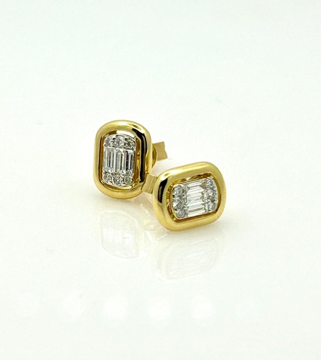 [171] Arete Diamante Baguette - D 0.19Ct/ OA