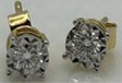 [174] Aretes Diamante Redonda - D 0.32Ct/ OA