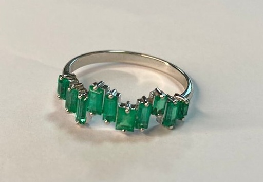 [307] Anillo Esmeralda Baguette - Esm 1Ct OB/OA