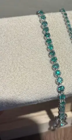 [488] Pulsera Esmeralda Redonda - Esm 6.72Ct / OB / 17Cm/ 3.5mm